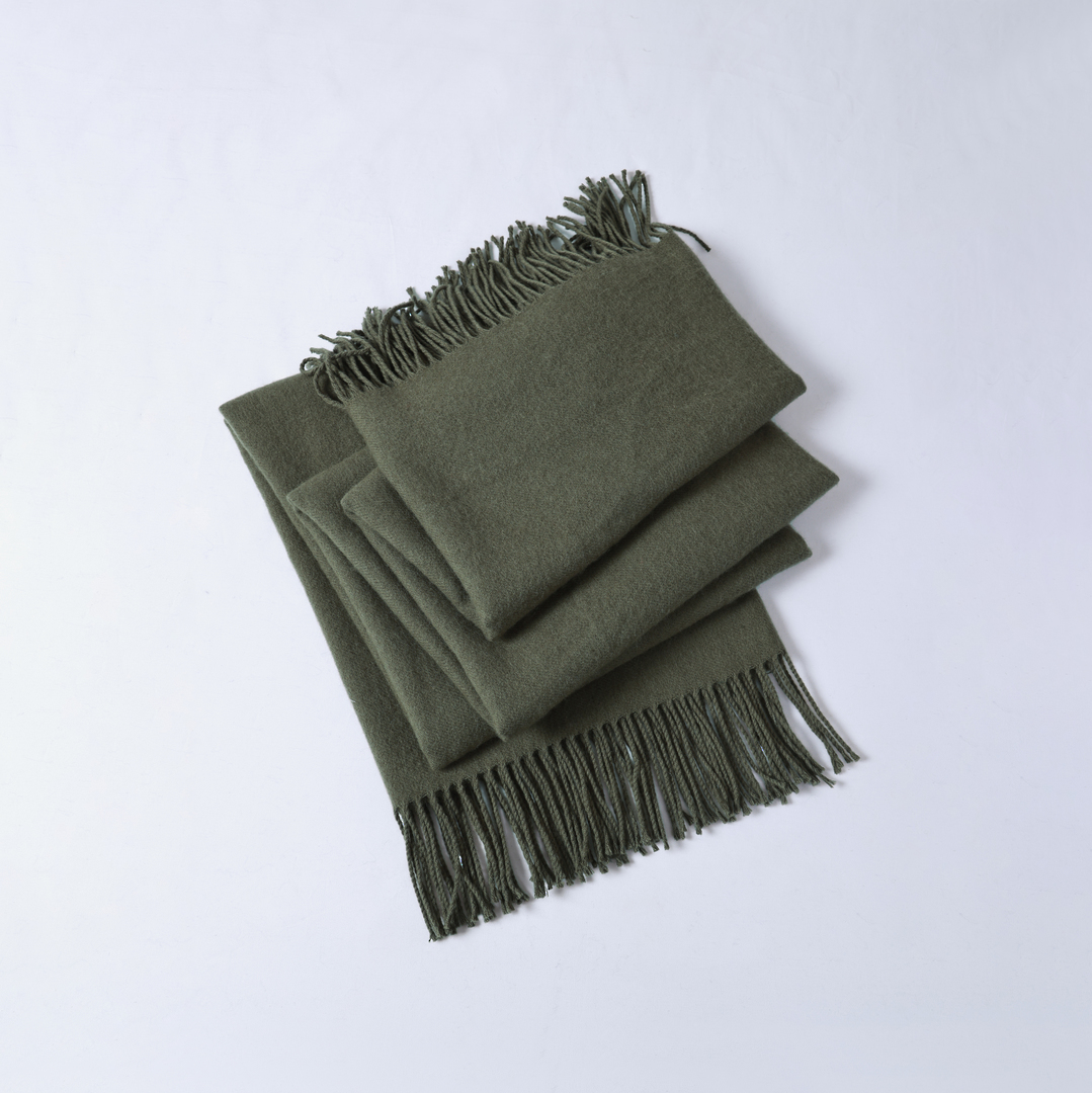 MM Linen Lodge Sage Lambswool Throws & Cushions  100% Australian Lambswool image 0